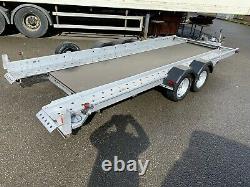 Woodford Tiltbed Car Transporter Twin Axle Trailer