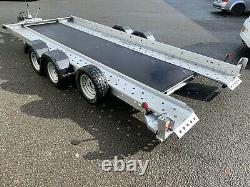 Woodford Tiltbed Car Transporter Twin Axle Trailer