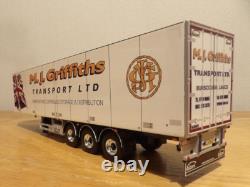 Wsi 1.50 Scania S Highline 6x2 Twin Steer Tri-axle Reefer Trailer. M. J. Griffiths