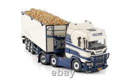 Wsi Models 01-4617 Scania R Normal Cr20n 6x2 Twin Steer Belt Trailer 3 Axle 1/50