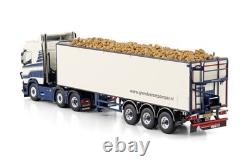 Wsi Models 01-4617 Scania R Normal Cr20n 6x2 Twin Steer Belt Trailer 3 Axle 1/50