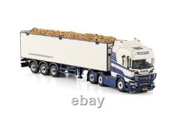 Wsi Models 01-4617 Scania R Normal Cr20n 6x2 Twin Steer Belt Trailer 3 Axle 1/50