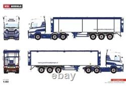 Wsi Models 01-4617 Scania R Normal Cr20n 6x2 Twin Steer Belt Trailer 3 Axle 1/50