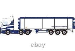 Wsi Models 01-4617 Scania R Normal Cr20n 6x2 Twin Steer Belt Trailer 3 Axle 1/50
