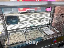 Yellow Mobile Catering Food Trailer Twin Axle Dual Serving Hatch