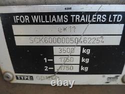 12 Pieds X 6 Pieds Twin Axle Ifor Williams Trailer Gd1260 Type