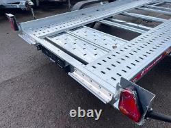 13,2 pi x 6 pi remorque porte-voiture basculante 2000 kg à double essieu 4 m x 1,8 m