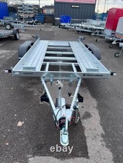 13,2 pi x 6 pi remorque porte-voiture basculante 2000 kg à double essieu 4 m x 1,8 m