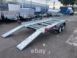 13,2 pi x 6 pi remorque porte-voiture basculante 2000 kg à double essieu 4 m x 1,8 m