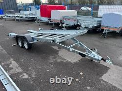 13,2 pi x 6 pi remorque porte-voiture basculante 2000 kg à double essieu 4 m x 1,8 m