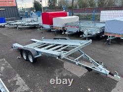 13,2 pi x 6 pi remorque porte-voiture basculante 2000 kg à double essieu 4 m x 1,8 m