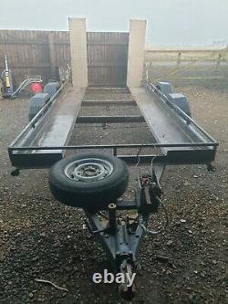 14 Ft (lit De Chargement)twin Axle Car Trailer