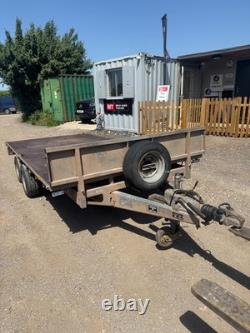 2012 Ifor Williams LM146 remorque plateau à double essieu de 14 pieds x 6 pieds 6 pouces