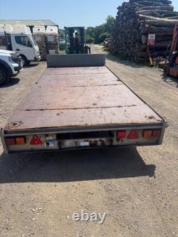 2012 Ifor Williams LM146 remorque plateau à double essieu de 14 pieds x 6 pieds 6 pouces