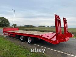 2012 Jpm 27ft Twin Axle Low Loader Plant Machinery Trailer On Air Brakes