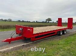 2012 Jpm 27ft Twin Axle Low Loader Plant Machinery Trailer On Air Brakes