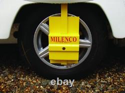 Antivol de roue Milenco C13 pour caravane, s'adapte aux essieux simples de 13 pouces et aux essieux doubles de 14 pouces
