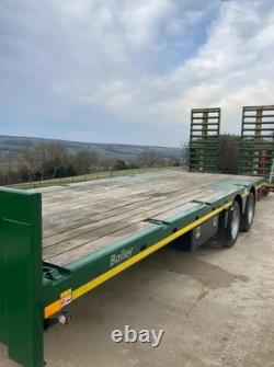 BAILEY Remorque Low Loader Beavertail de 15 tonnes, 2022, 26 pieds de long, essieu double