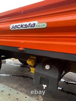 Basculement latéral de 6 tonnes Jacksta remorque à deux essieux avec porte arrière à double sens, freins et LED