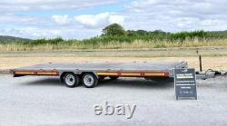 Bateson 6,0 m 20 pi Twin Axle 3500 kg remorque plateau porte-voiture de transport et de dépannage Ifor