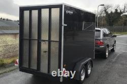 Boxxa 1055TB Remorque à Double Essieu Freinée 2600kg 10' x 5' x 5' - Rampe Noire