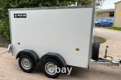 Boxxa 855TB 8' x 5' x 5' Remorque à double essieu freinée 2600kg Blanche