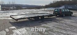 Brian James Twin Axle Car Transporter Trailer Remis À Neuf 18' X 7' Lit