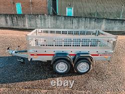 Car Caged Sides Twin Axle Trailer 8'7 X 4'1 750 KG