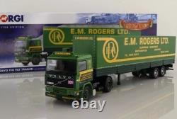 Corgi Volvo F10 avec remorque basculante à double essieu E. M. Rogers CC15504 150 Mint