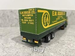 Corgi Volvo F10 avec remorque basculante à double essieu E. M. Rogers CC15504 150 Mint