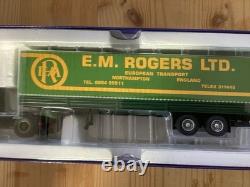 Corgi Volvo F10 avec remorque basculante à double essieu E. M. Rogers CC15504 150 en état neuf