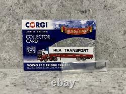 Corgi Volvo F12 avec remorque frigorifique à double essieu Rea CC15510 150 Mint/New