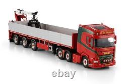 DAF XF SH 6x2 à double direction remorque en briques 3 essieux JP de Bruijn modèles de camions WSI