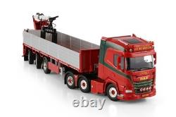 DAF XF SH 6x2 à double direction remorque en briques 3 essieux JP de Bruijn modèles de camions WSI
