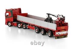 DAF XF SH 6x2 à double direction remorque en briques 3 essieux JP de Bruijn modèles de camions WSI