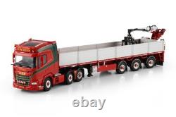 DAF XF SH 6x2 à double direction remorque en briques 3 essieux JP de Bruijn modèles de camions WSI