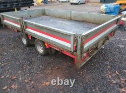 (DORÉ) Remorque à double essieu Brian James Dropside 10x6 en acier galvanisé SANS TVA