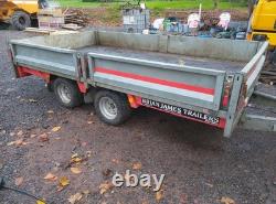 (DORÉ) Remorque à double essieu Brian James Dropside 10x6 en acier galvanisé SANS TVA