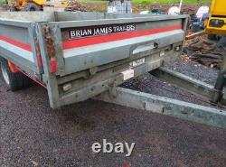 (DORÉ) Remorque à double essieu Brian James Dropside 10x6 en acier galvanisé SANS TVA