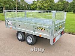 Franc / Trigano Platform Trailer 224m X 136m Twin Axle Avec Mesh Kit