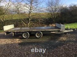Graham Edwards 3500kg Twin Axle Trailer Avec Des Ramps De Chargement + Outilbox De Large