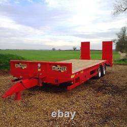 HERBST Low Loader Beavertail Plant Trailer 24ft, 15 Tonne Carry Twin Axle avec essieu double