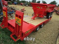 HERBST Low Loader Beavertail Plant Trailer 24ft, 15 Tonne Carry Twin Axle avec essieu double