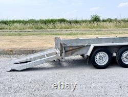 Ifor Williams GH94BT 9x4 pieds à double essieu (2700 kg) remorque pour pelle, nacelle et ciseaux de levage