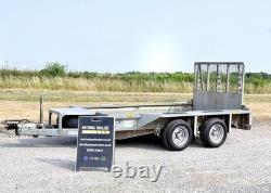 Ifor Williams GX105 10 pieds à double essieu (3500 kg) remorque pour engin de chantier Ivor Nugent