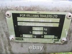 Ifor Williams LM 126g 12ft X 6.6 No Vat Lit Plat Remorque D'essieux Jumeaux