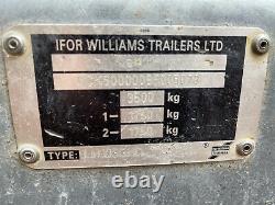 Ifor Williams Lm105hd Drop Side Flat Bed Plant Trailer Twin Axe