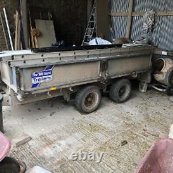 Ifor Williams Trailer 10ft Comprend Sides Model Lt105g Flatbed Twin Axle 2.6 Ton