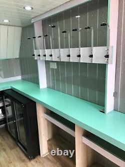 Indespension Bi-essieu Mobile Bar Remorque Nouvelle Conversion Parfaite Pour Le Jardin De Bière