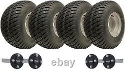 Kit de Remorque Quad ATV à Essieu Double 18x9.50-8 4 Roues en Herbe P332 Essieux ALKO 1500kgs